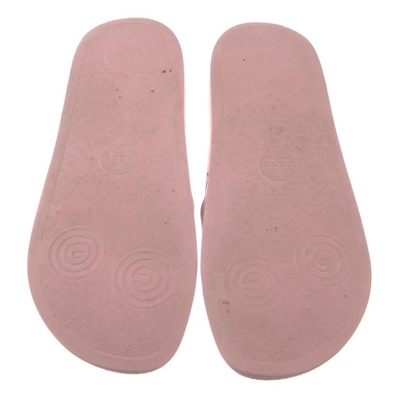 Authentic Gucci Women's Logo Slide Sandals in Pink - Picture 6 of 9